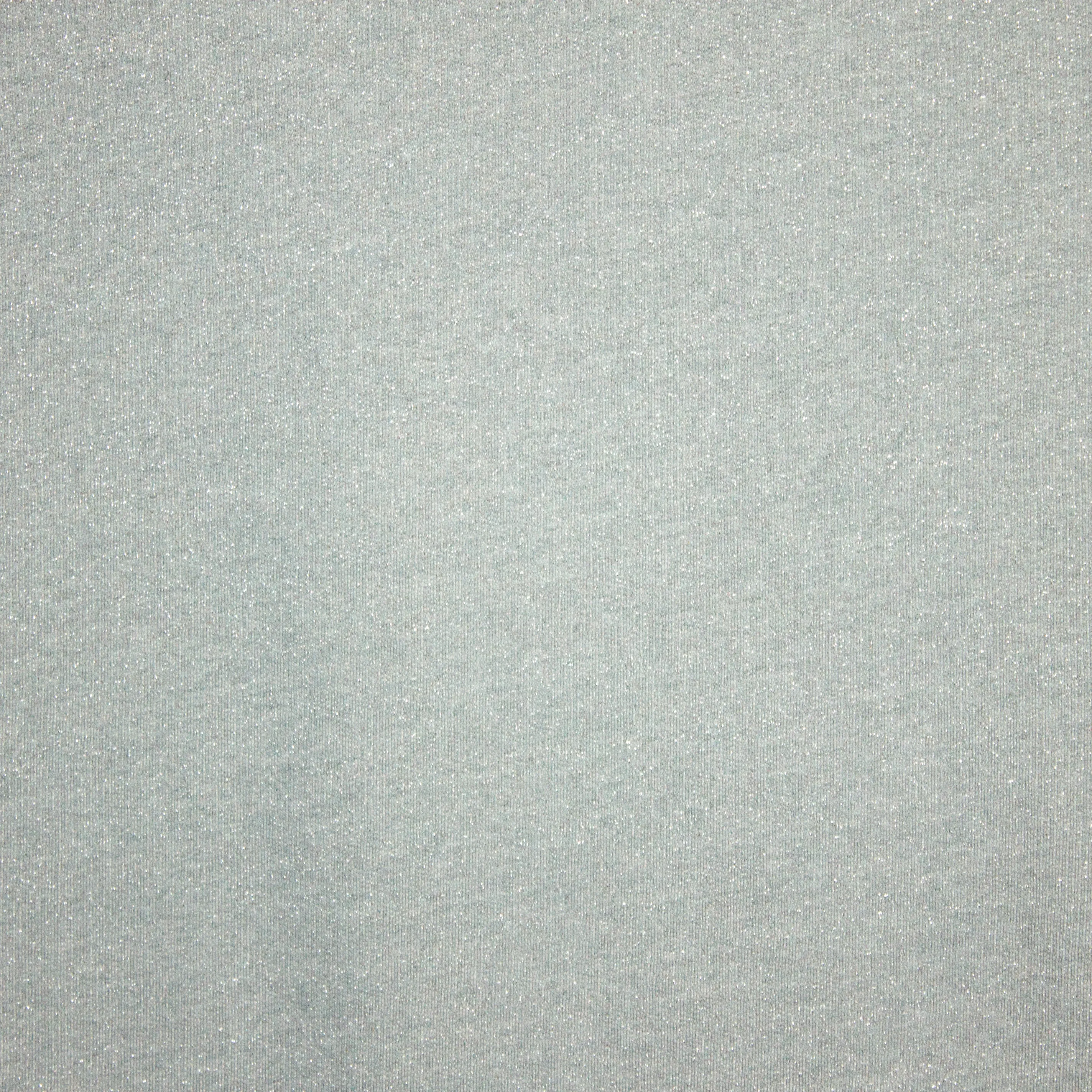 Sweaterstof met glitter lichtgrijs